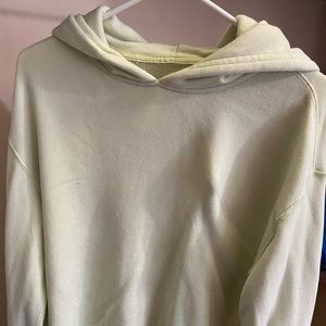 Abercrombie & Fitch Light Lime Green Hooded Sweatshirt EUC Size XS